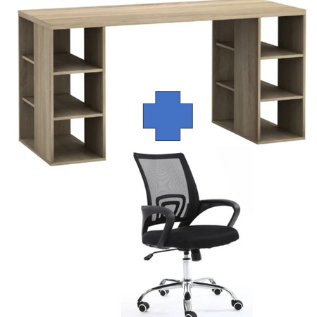 Desk & Office Chair Combo - 2 colour options