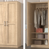 Wardrobe - Free Standing - 2 Doors - 2 Colour Options